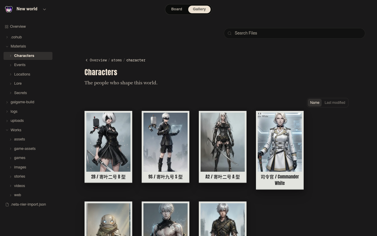 Neta Studio — coleção de materiais de Personagens