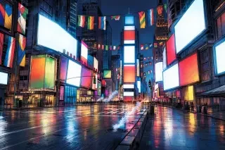 Scene background — Times Square, New York