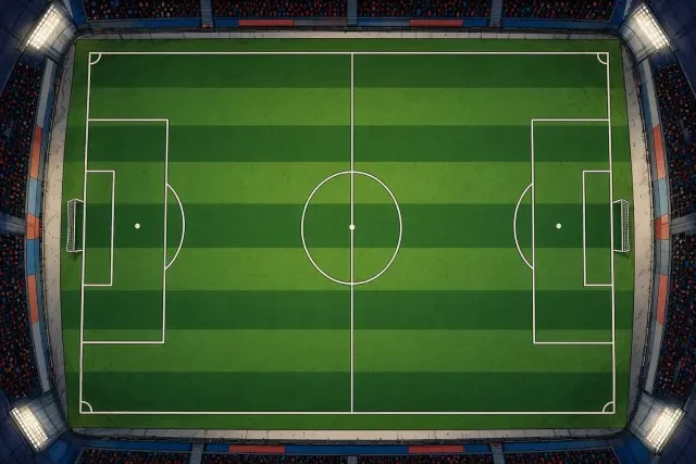 Scene background — top-down pitch