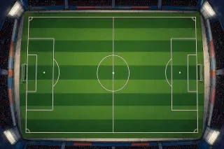 Scene background — top-down pitch