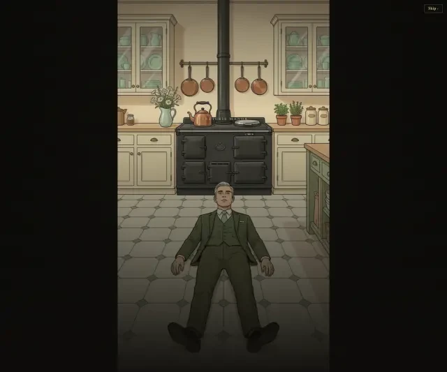 Verdigris Manor: Das sechste Dinner — Wiederholbares Mord-Mysterium als Web-App | Neta Studio