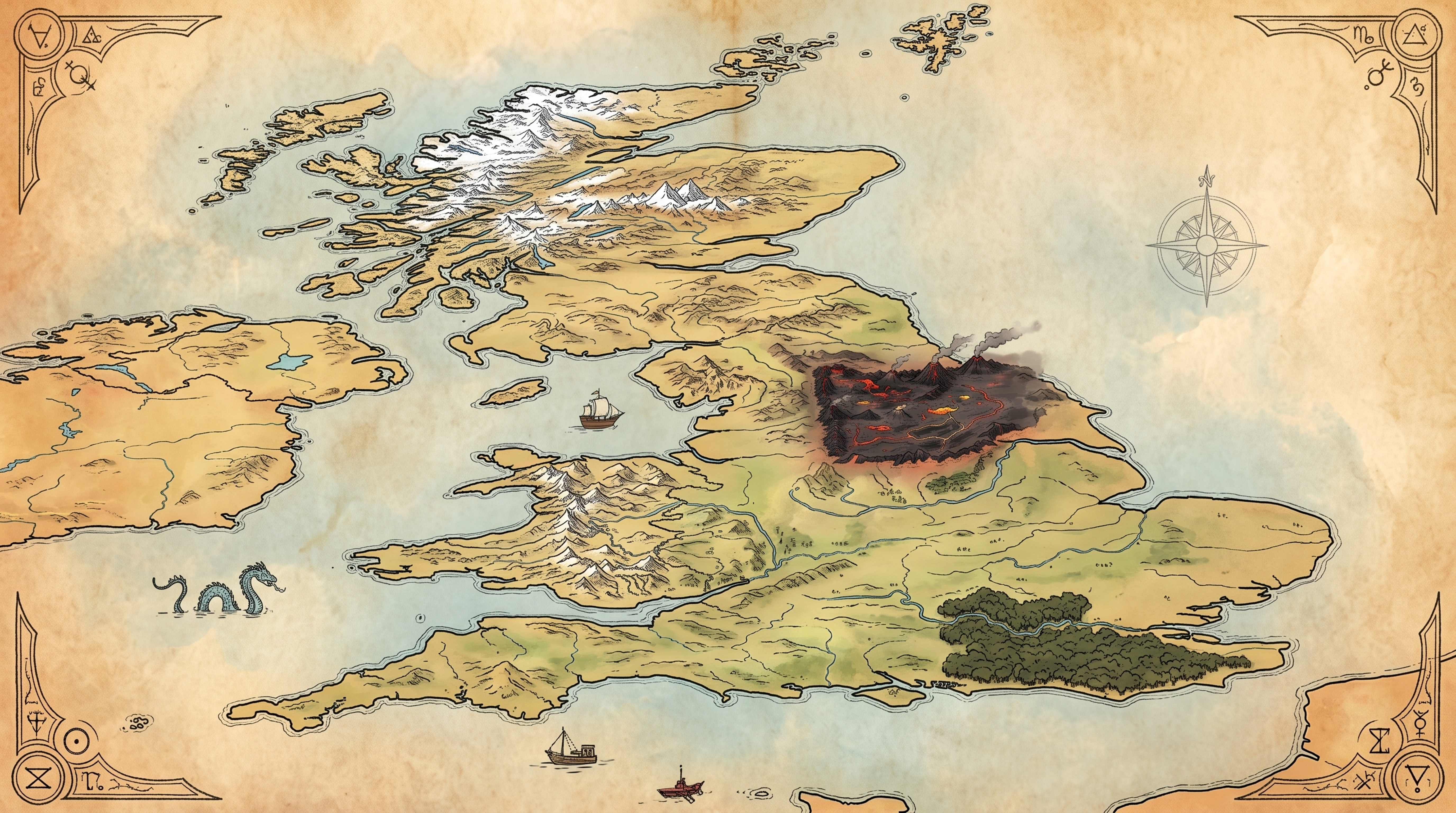 Magical Britain map