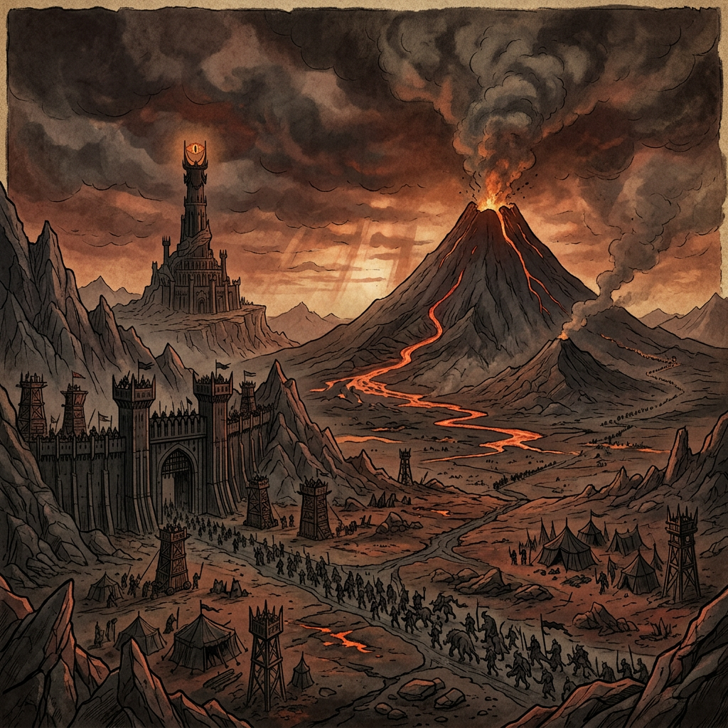 Mordor: fondo de escena