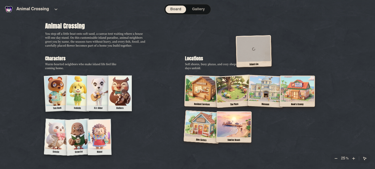 Neta Studio — Animal-Crossing-Weltenboard