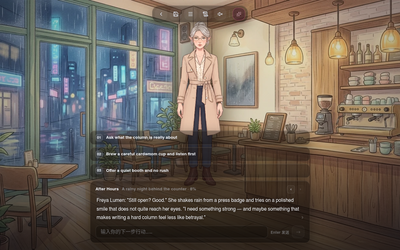 Gameplay — Freyas Geständnis