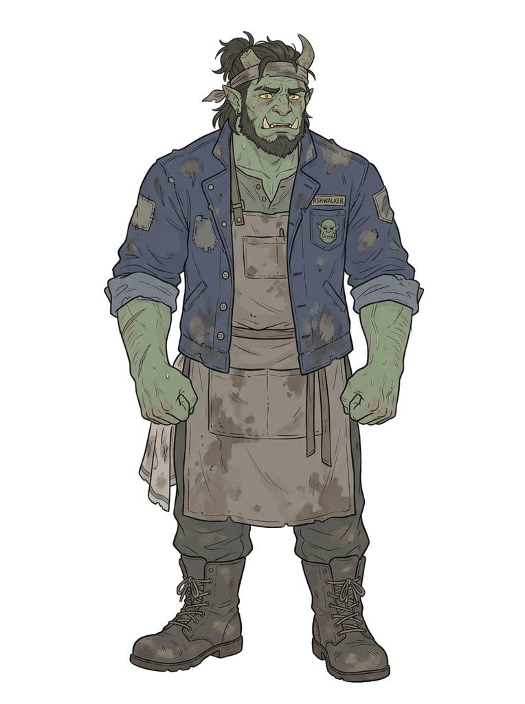 Grom Ashwalker Sprite angespannt