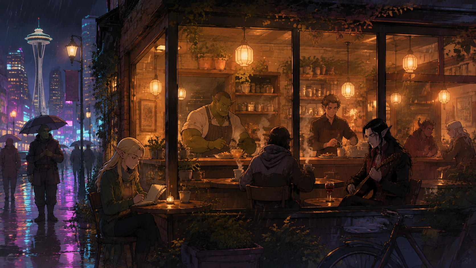 Coffee Talk — Prepara Calidez, Escucha a Fondo y Cambia Vidas en una Fantasía Nocturna de Seattle