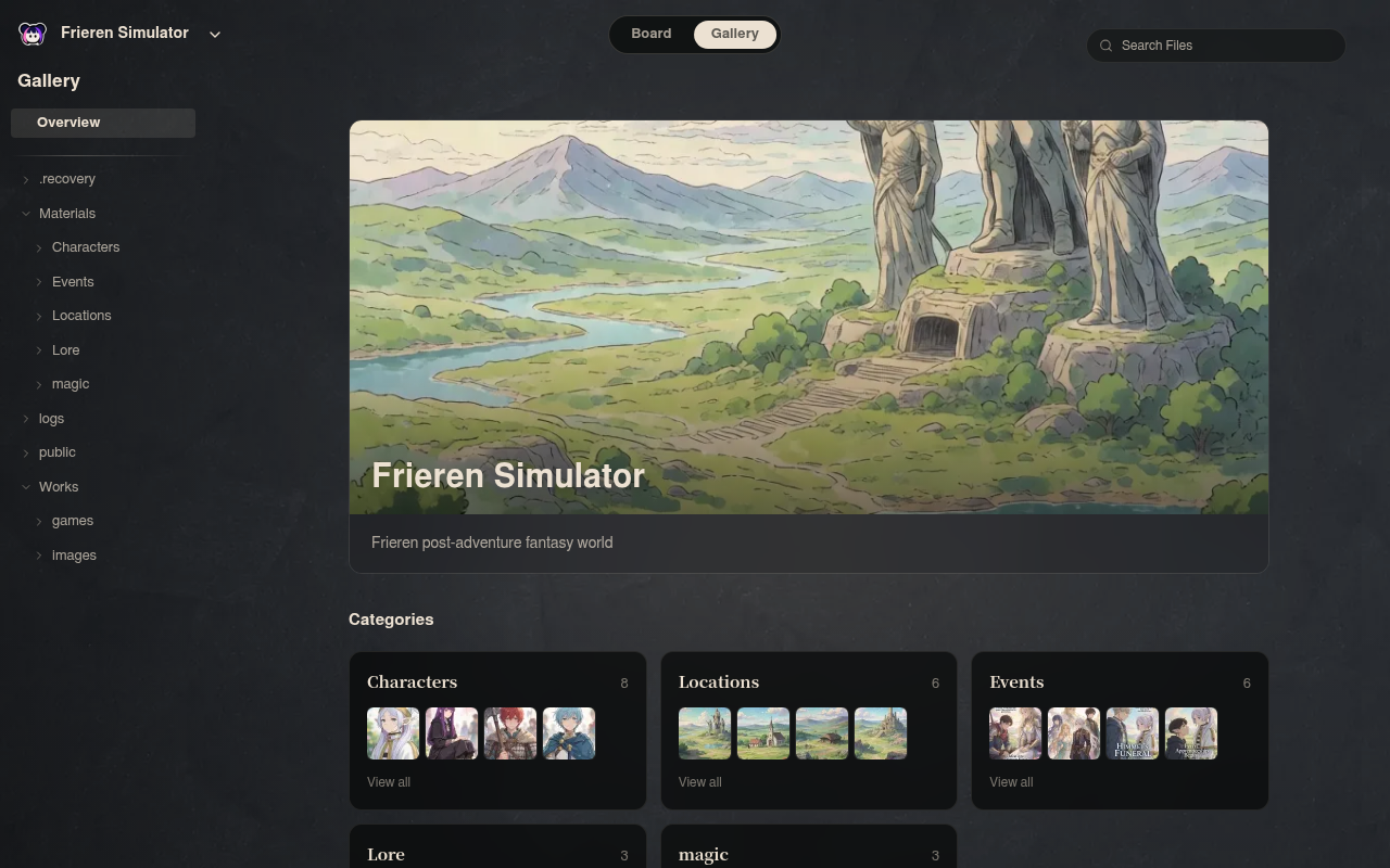 Neta Studio — Frieren Simulator gallery view