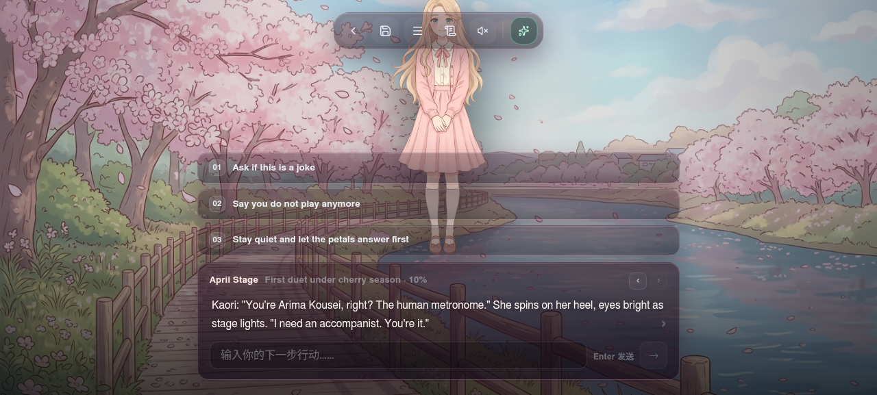 April Lie: First Duet — gameplay