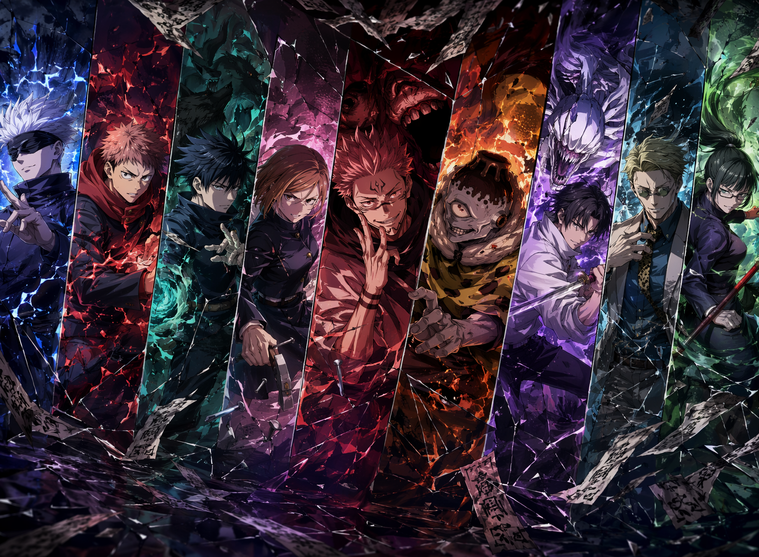 Jujutsu Kaisen — избранный ключевой визуал