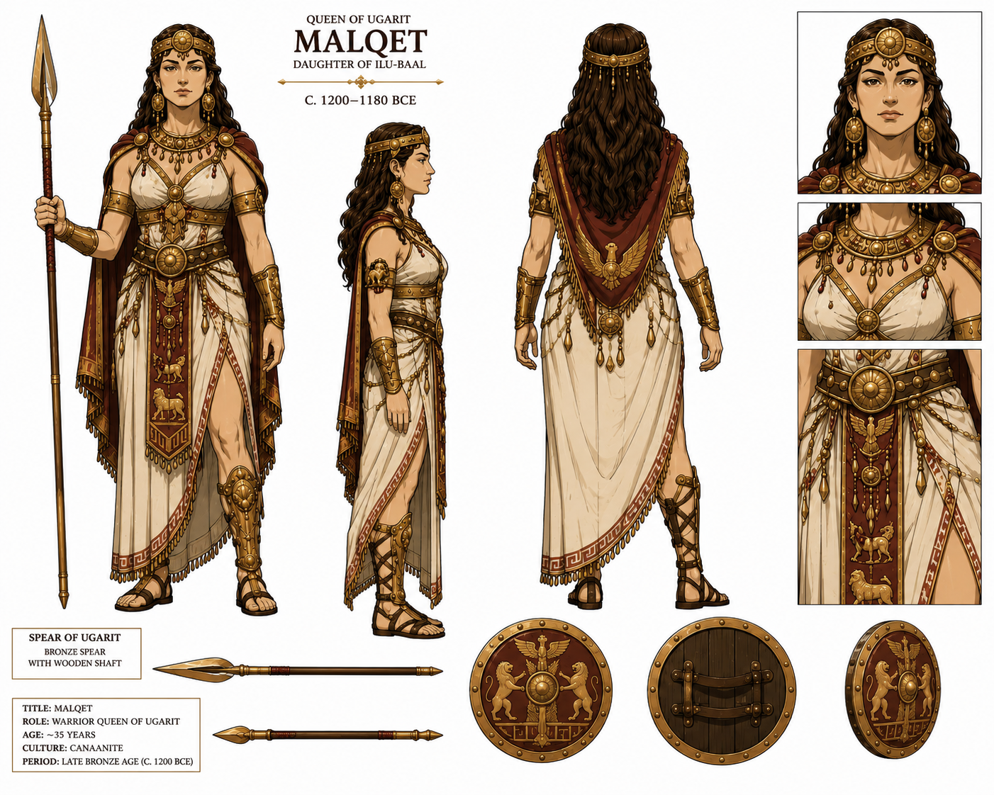 Welt-Referenz — Malqet, Königin von Ugarit