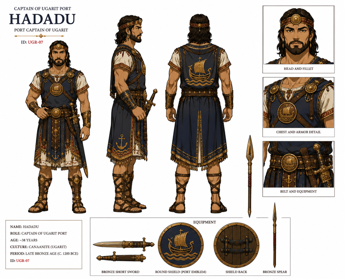 Welt-Referenz — Hadadu, Kapitän des Hafens von Ugarit