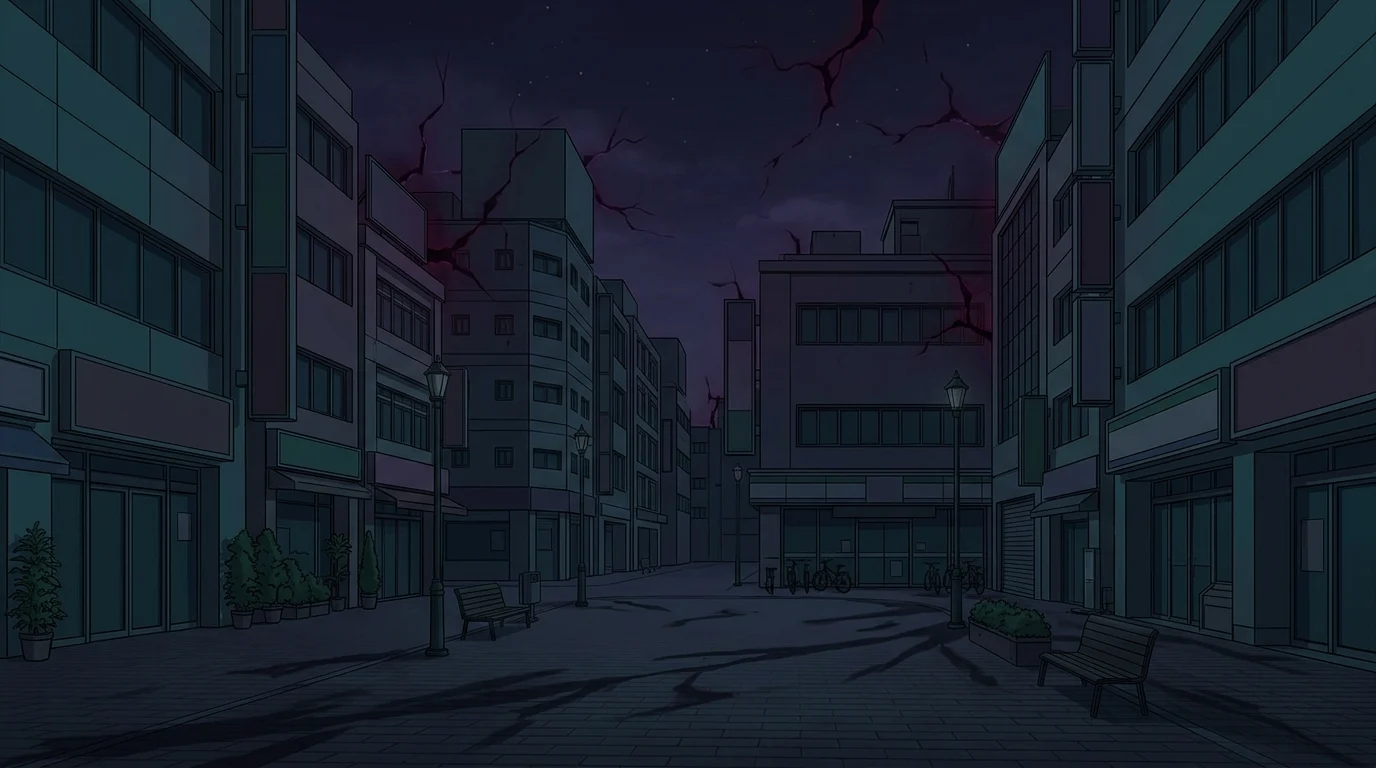 Scene background — Dark Plaza