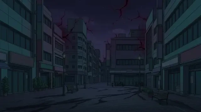 Scene background — Dark Plaza