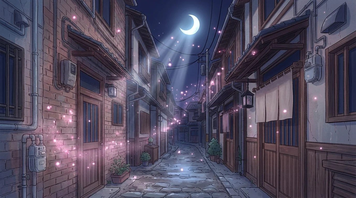 Scene background — Moonlit Alley