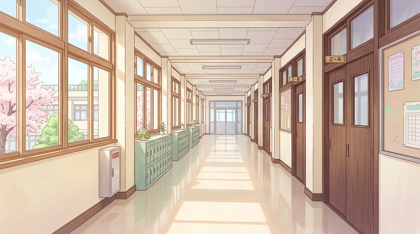 Junior High School — scene background