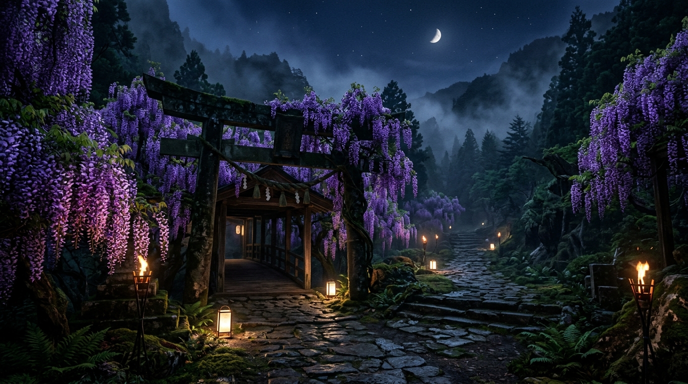 Wisteria Gate — scene background