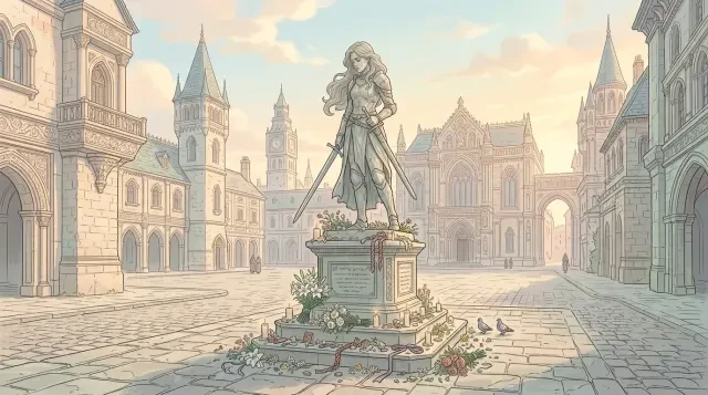 Statue Plaza background